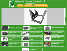 Tablet Screenshot of manholecoversireland.com